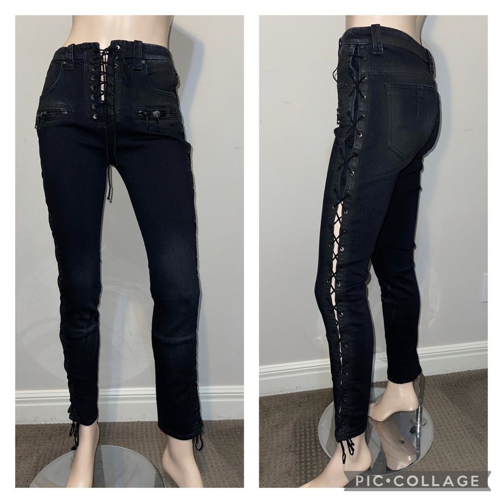 Ben Taverniti Unravel Lace-up skinny jeans 28